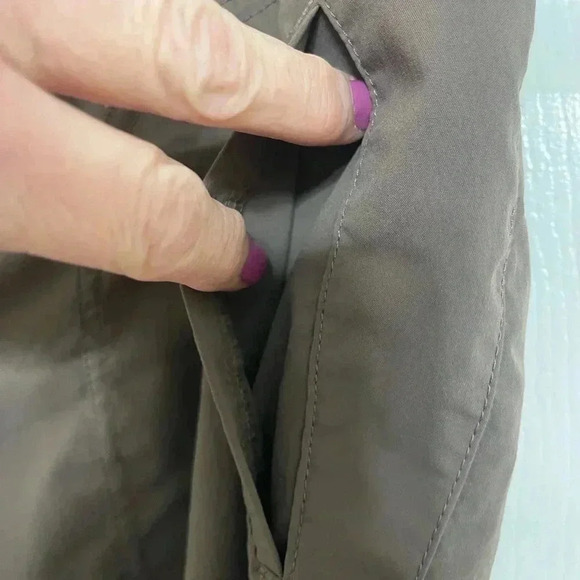 Patagonia Solimar Womens 6 Roll Up Stretch Camping Hiking Pants Beige Khaki SZ S - Picture 7 of 14